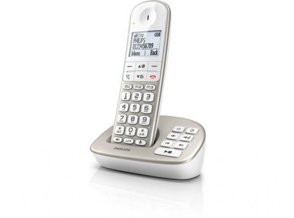 PHILIPS Schnurlostelefon XL4951S mit Anrufbeantworter - silber